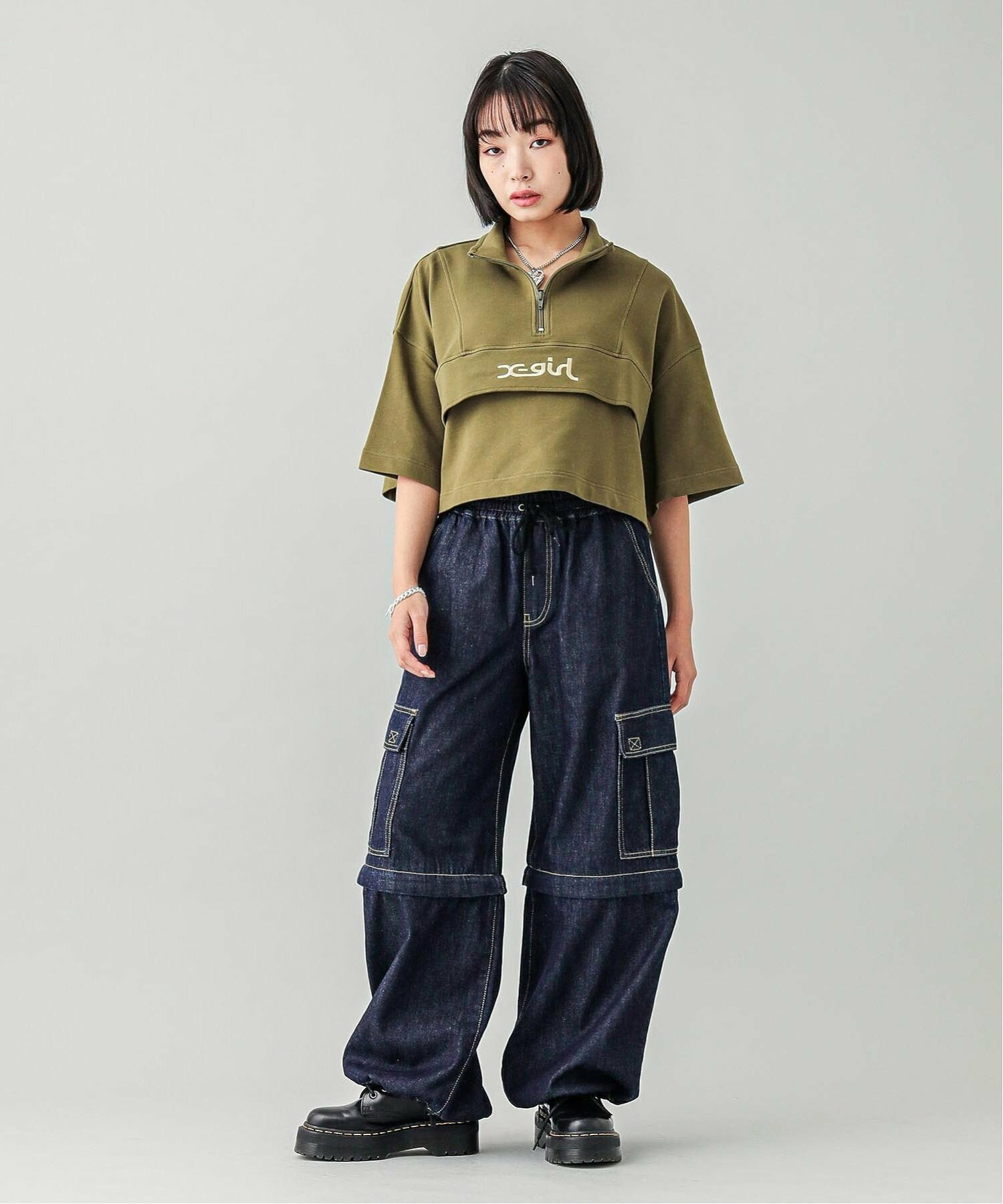 2WAY WIDE LEG CARGO PANTS パンツ X-girl